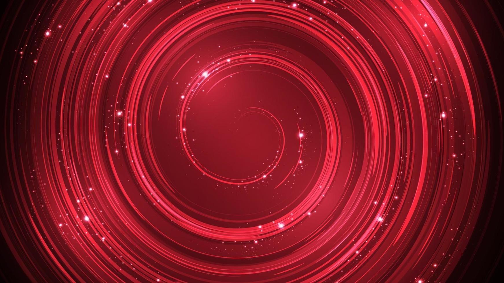 fundo abstrato vermelho projetado com estilo espiral. vetor