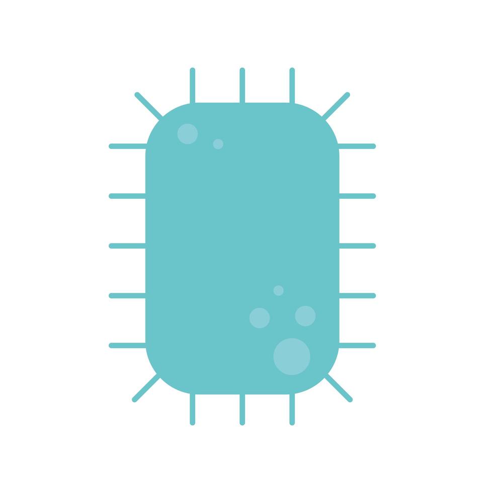 ilustração em vetor química bactérias vírus ciência estilo simples