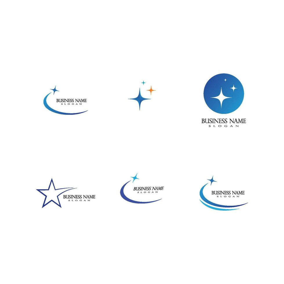 ícone de vetor de modelo de logotipo estrela