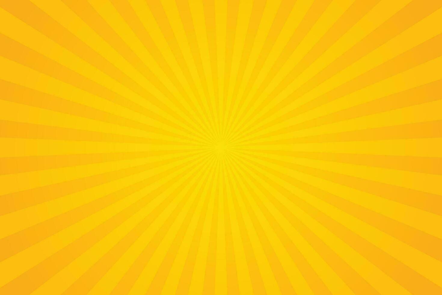 amarelo laranja reluzente padronizar fundo. raios, radial, linha, estrela, ensolarado, luz feixe, verão bandeira. vetor ilustração eps 10.