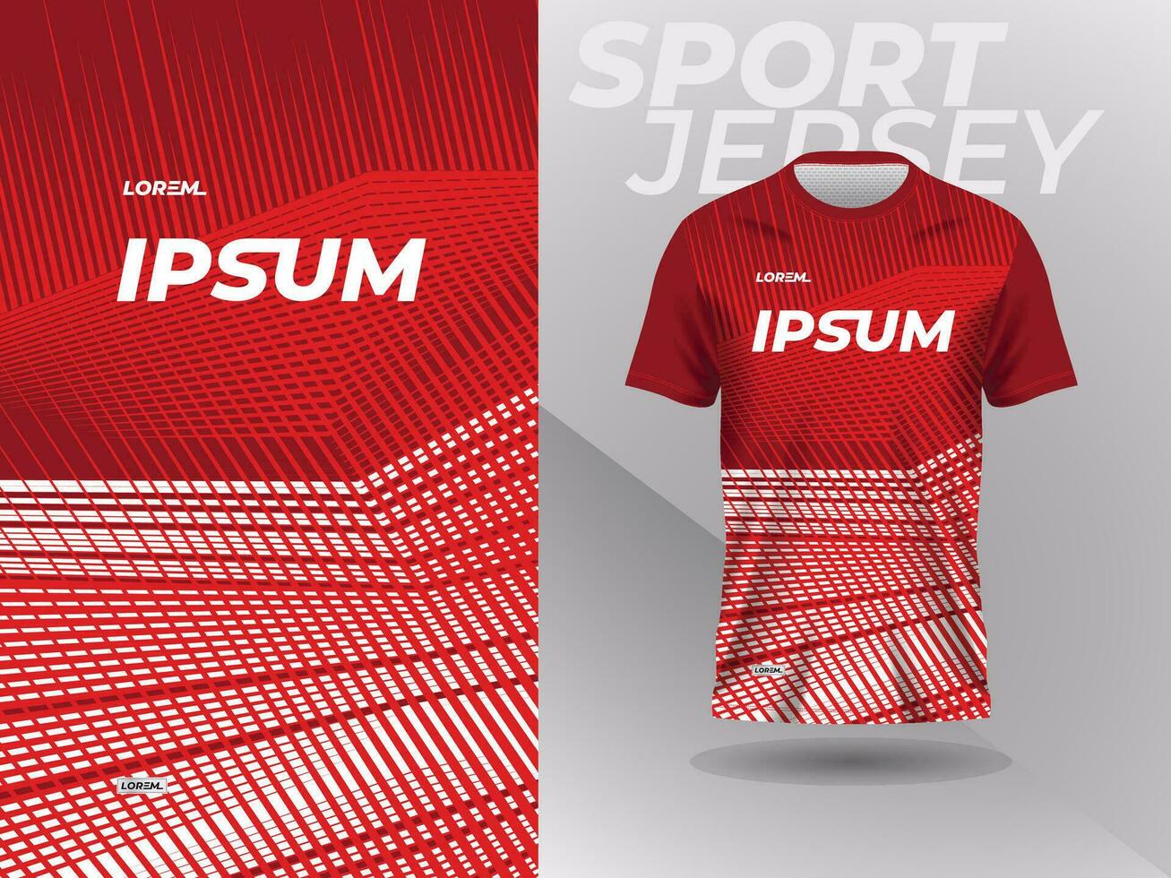 camisa abstrata vermelha design de camisa esportiva para jogos de corrida de futebol futebol corrida vetor