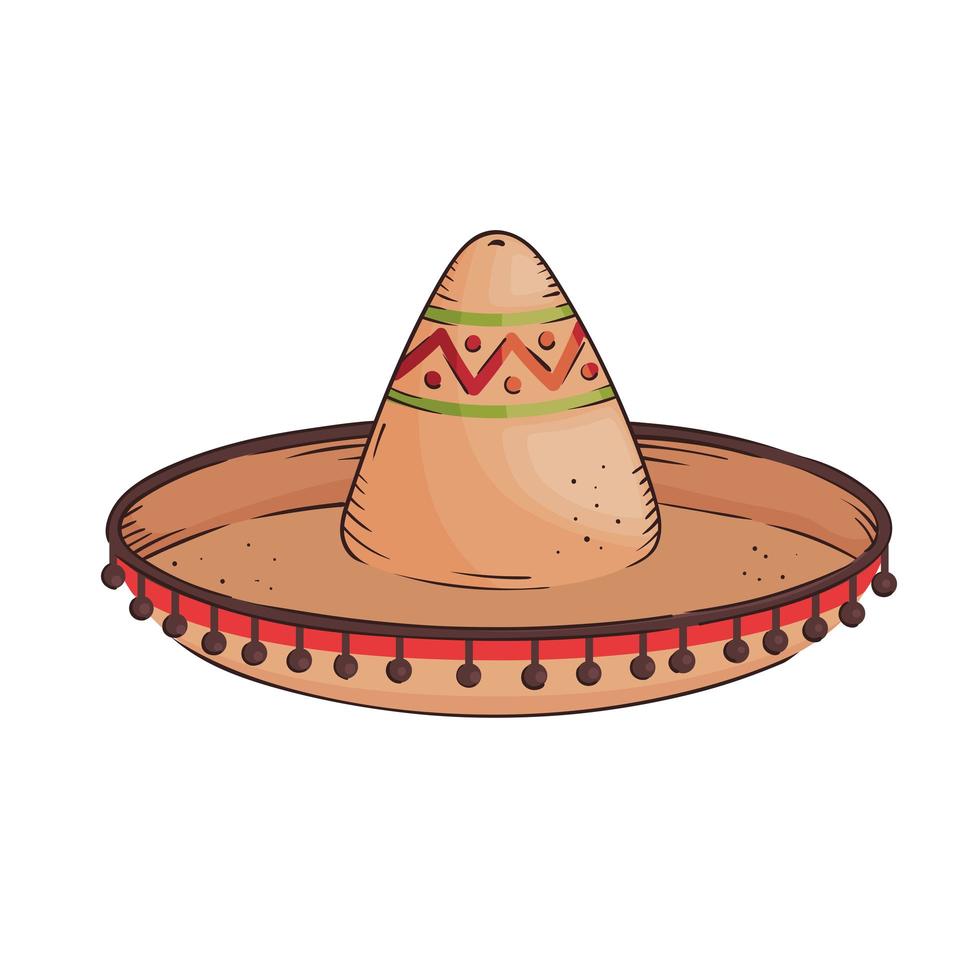 chapéu mariachi mexicano vetor