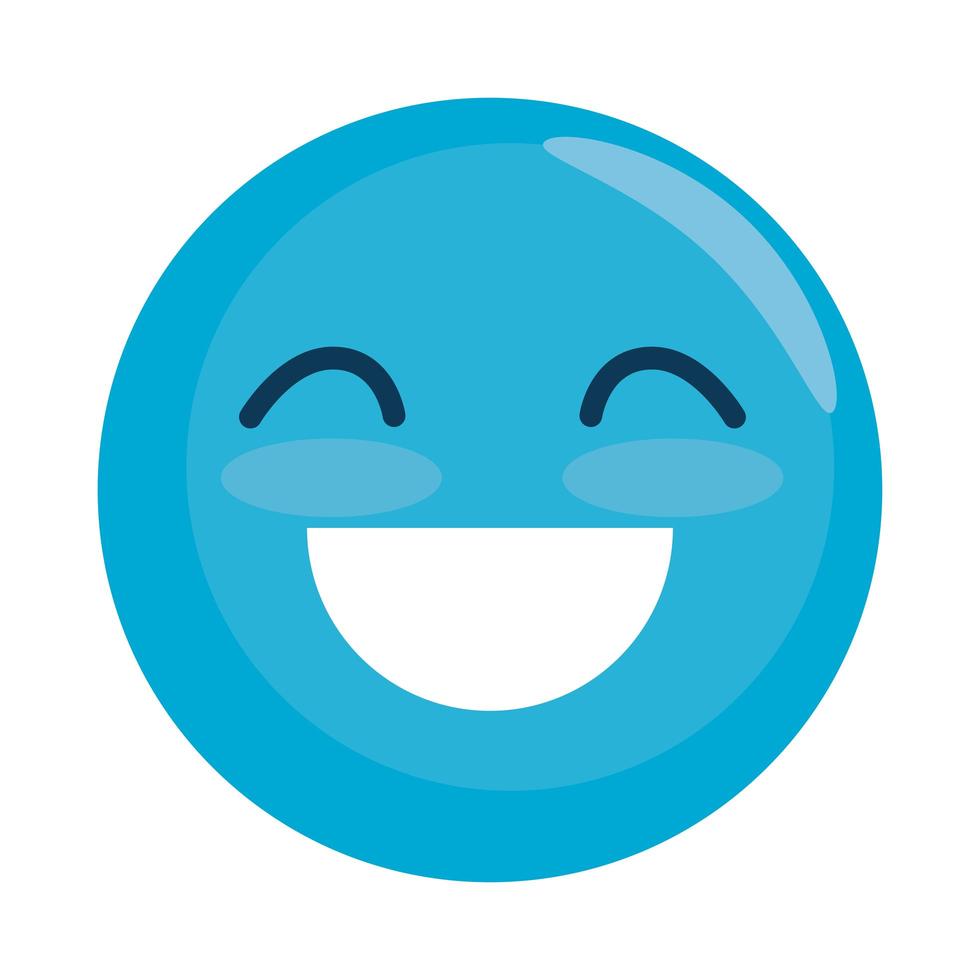 ícone de mídia social smile face emoji vetor