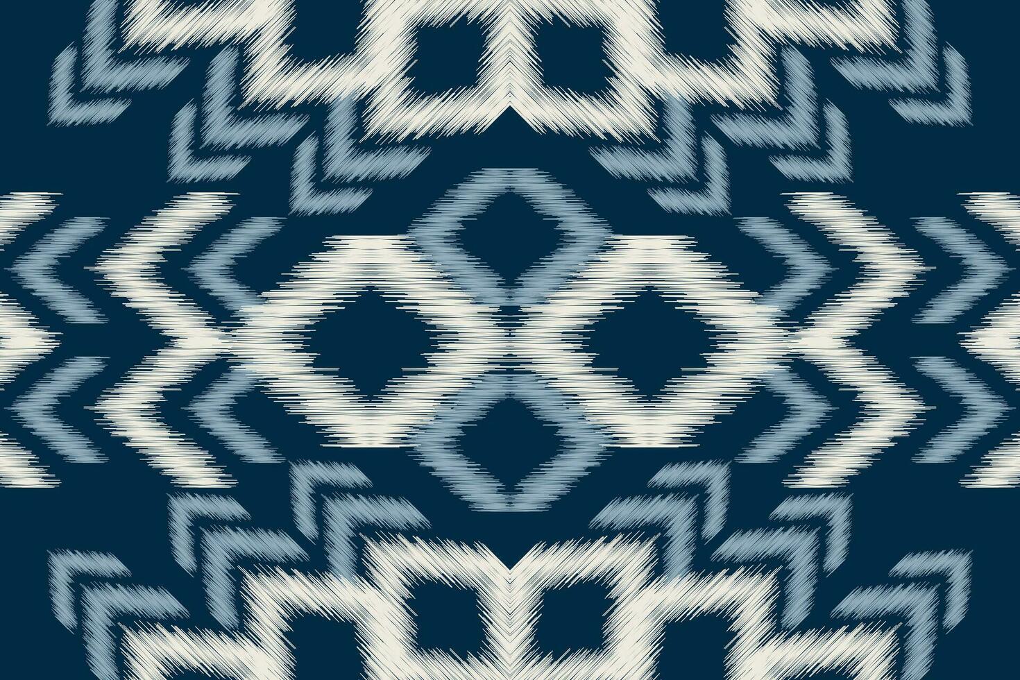 étnico ikat tecido padronizar geométrico estilo.africano ikat bordado étnico oriental padronizar azul fundo. resumo,illustration.texture,vestuário,quadro,decoração,tapete,motivo. vetor