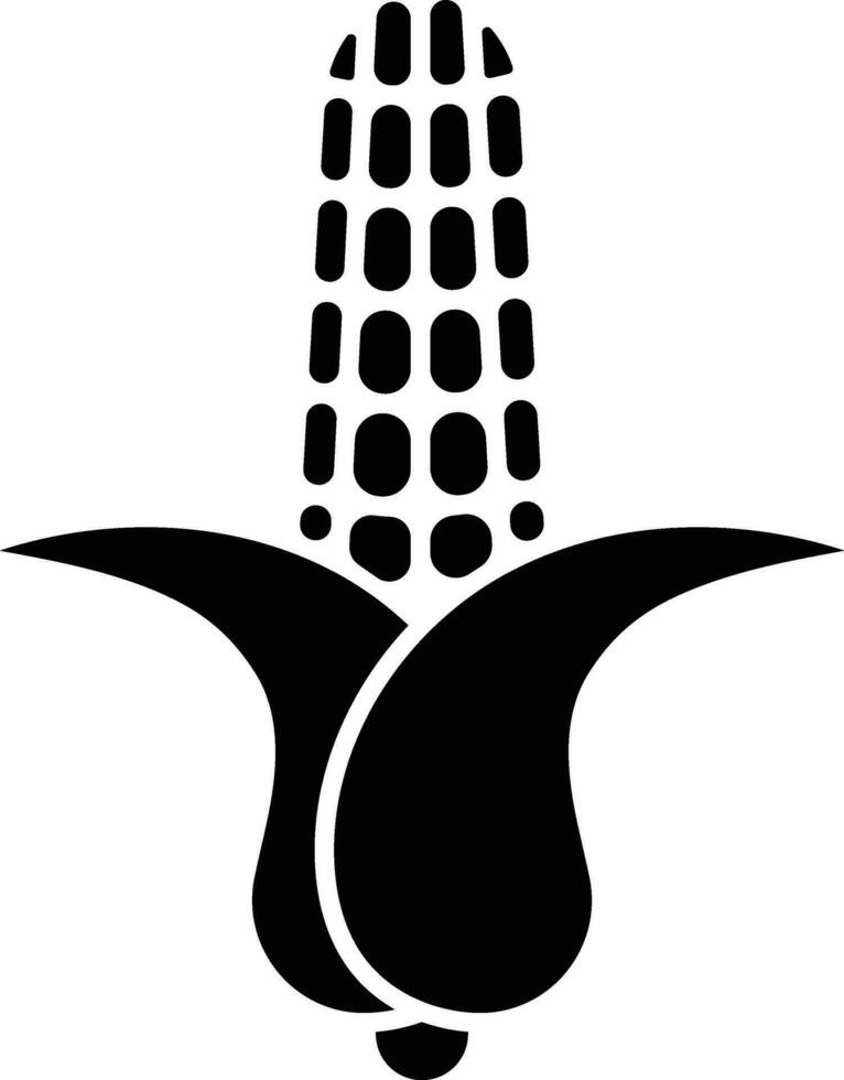 simples milho Comida ícone ilustração vetor