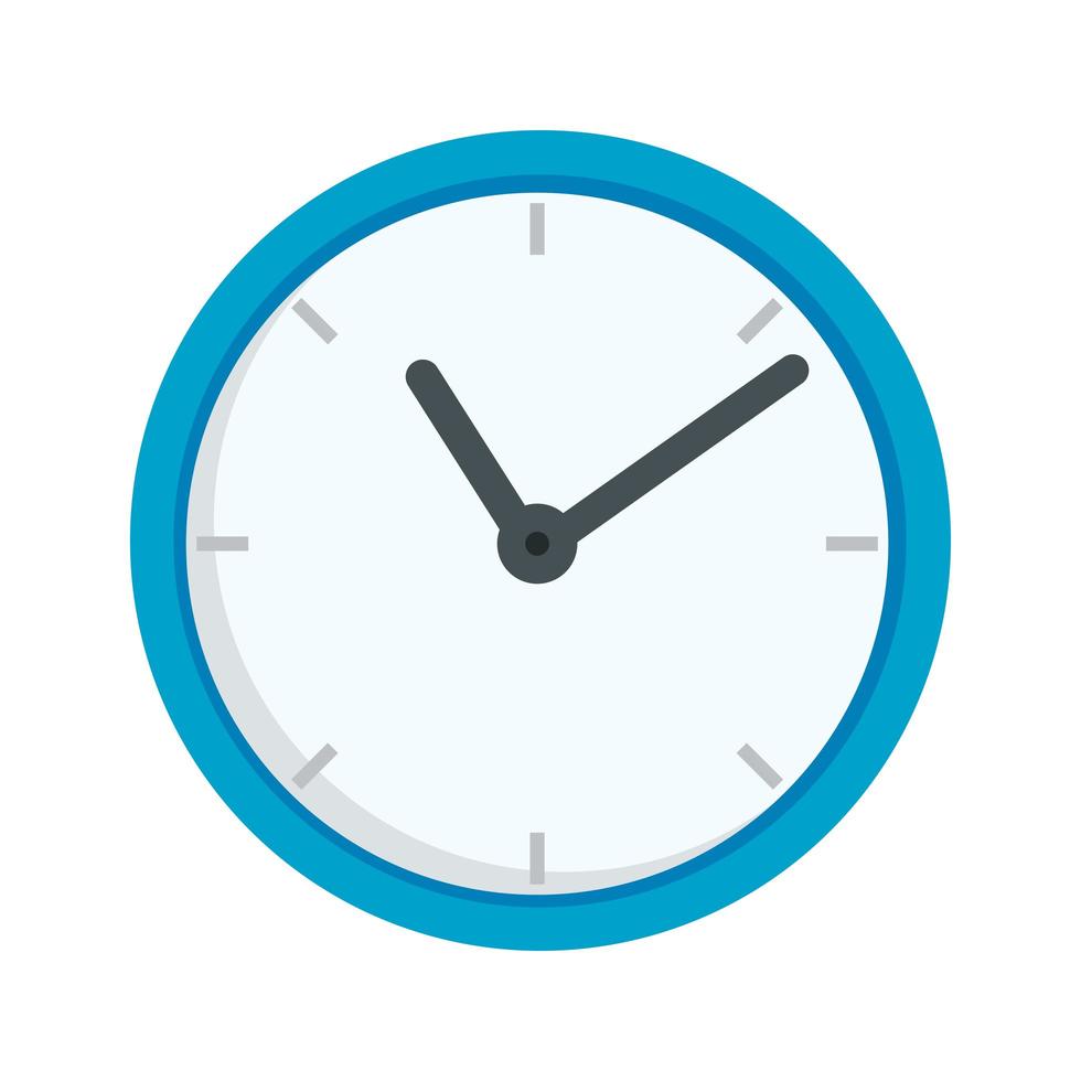 relógio de ponto isolado ícone de relógio vetor