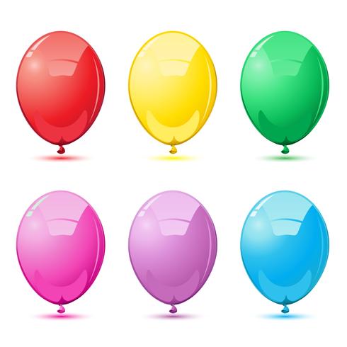 Balões coloridos vetor