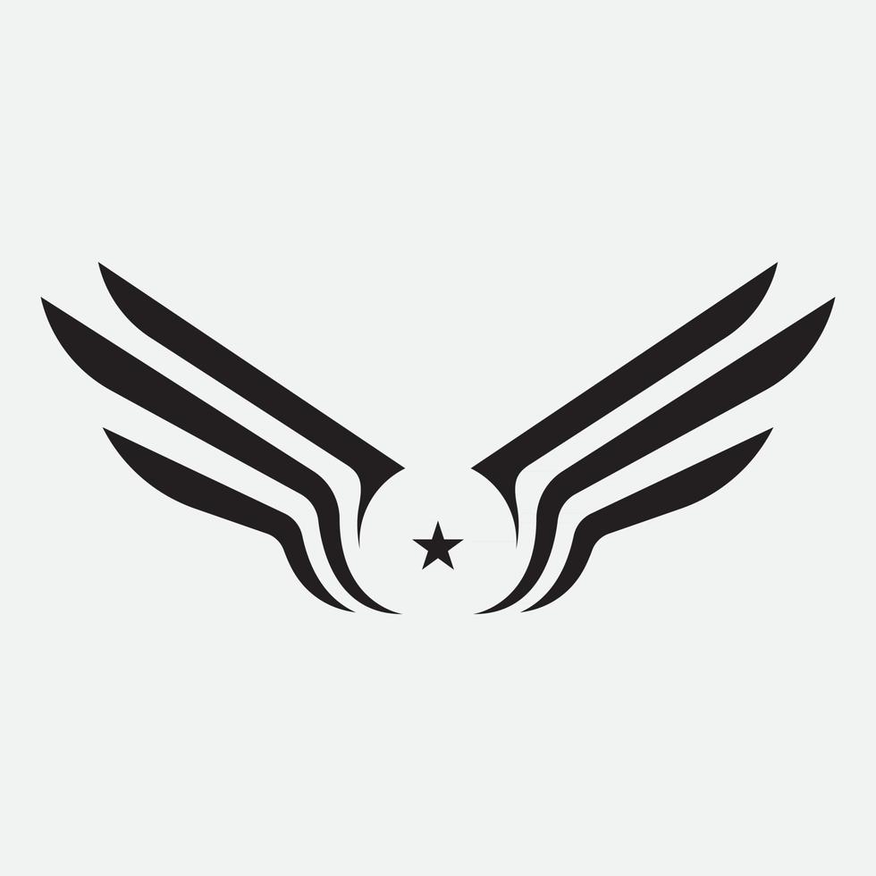 wing logo template vector icon design
