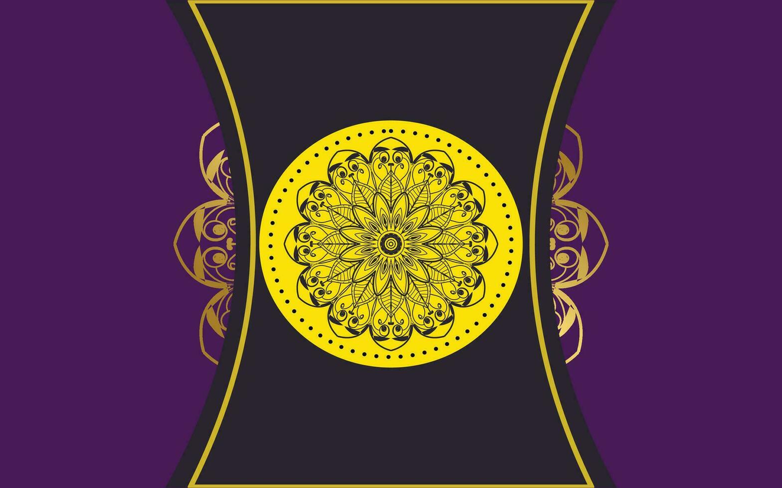 modelo de plano de fundo com design de padrão de mandala vetor