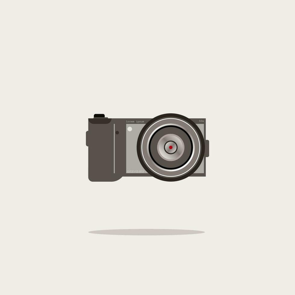 vetor Projeto digital Câmera animação simples bolso plano Projeto atraente eps 10