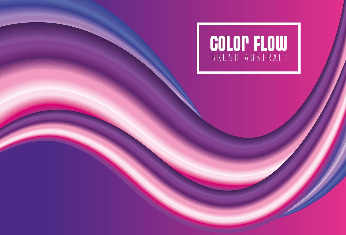 poster de fluxo de cor roxa com fundo roxo vetor