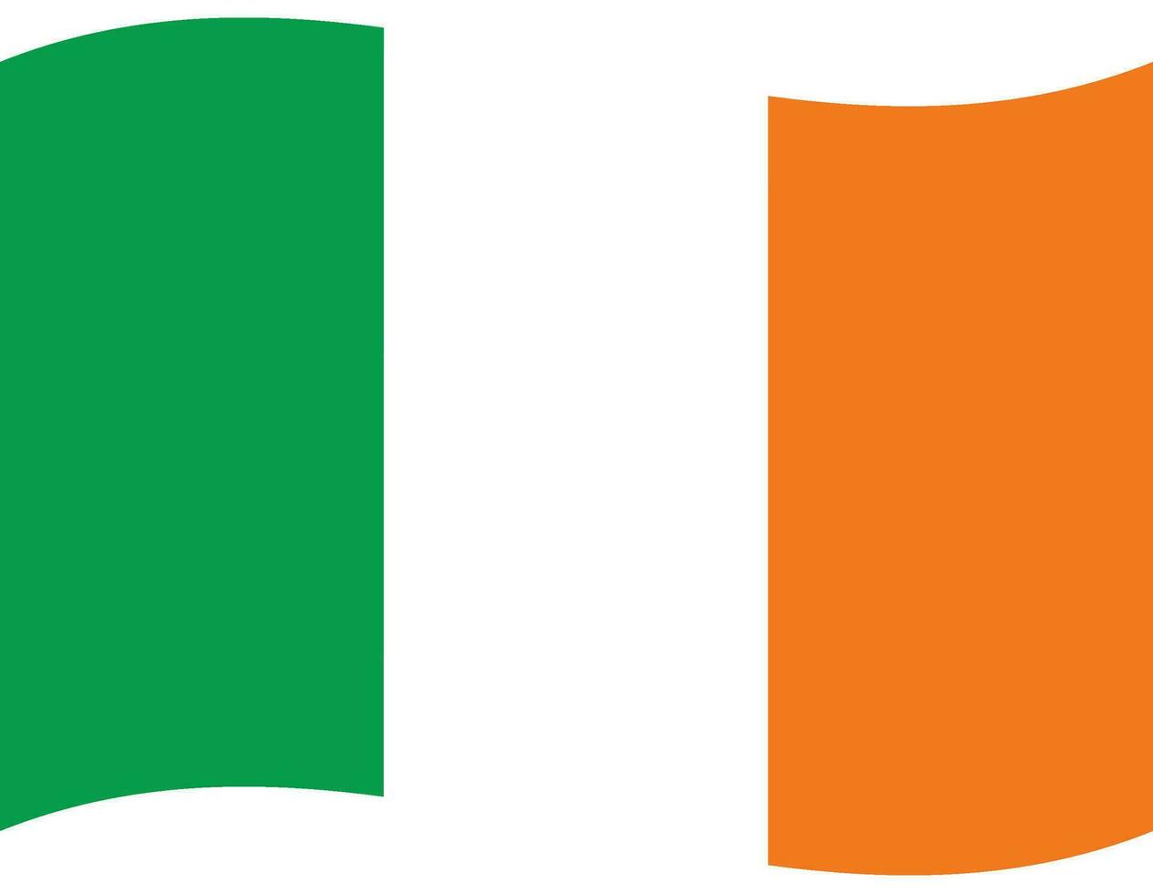 Irlanda bandeira. Irlanda bandeira aceno. bandeira do Irlanda vetor
