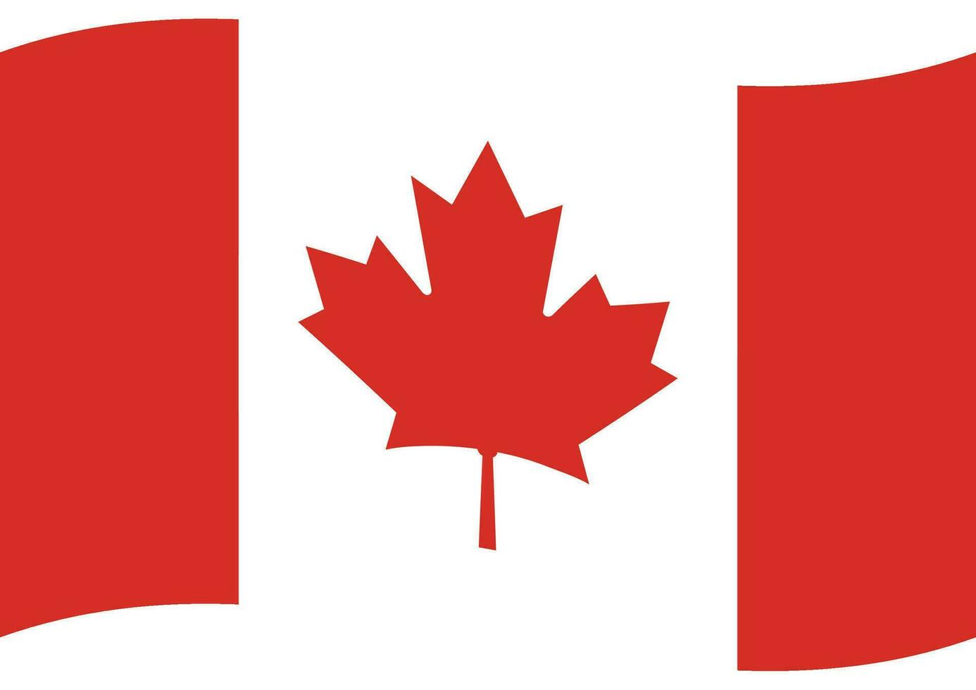 bandeira do Canadá. canadense bandeira. Canadá bandeira onda vetor