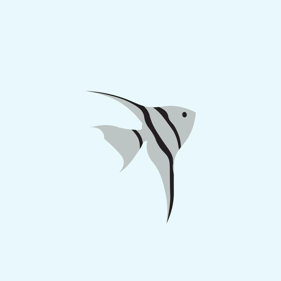 peixe anjo logotipo Projeto vetor