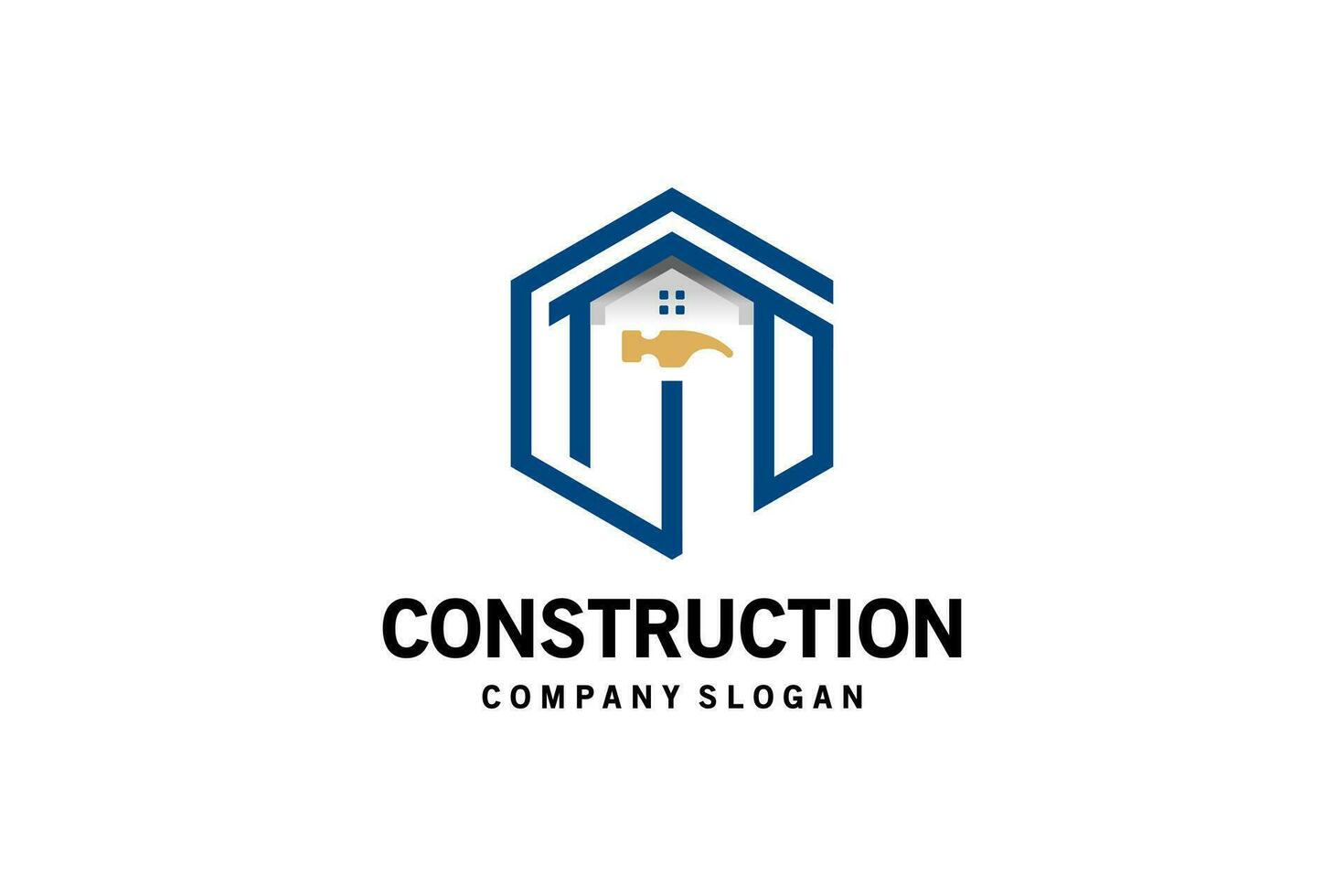 construção e casa construção logotipo projeto, carta g uma d vetor símbolo