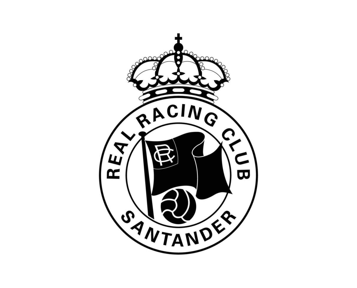 rayo valecano clube logotipo símbolo Preto la liga Espanha futebol abstrato Projeto vetor ilustração