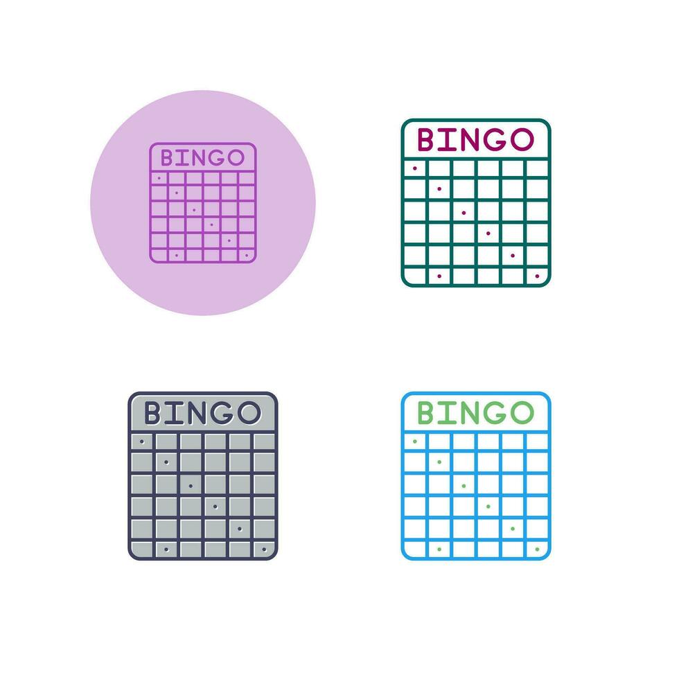 ícone de vetor de bingo