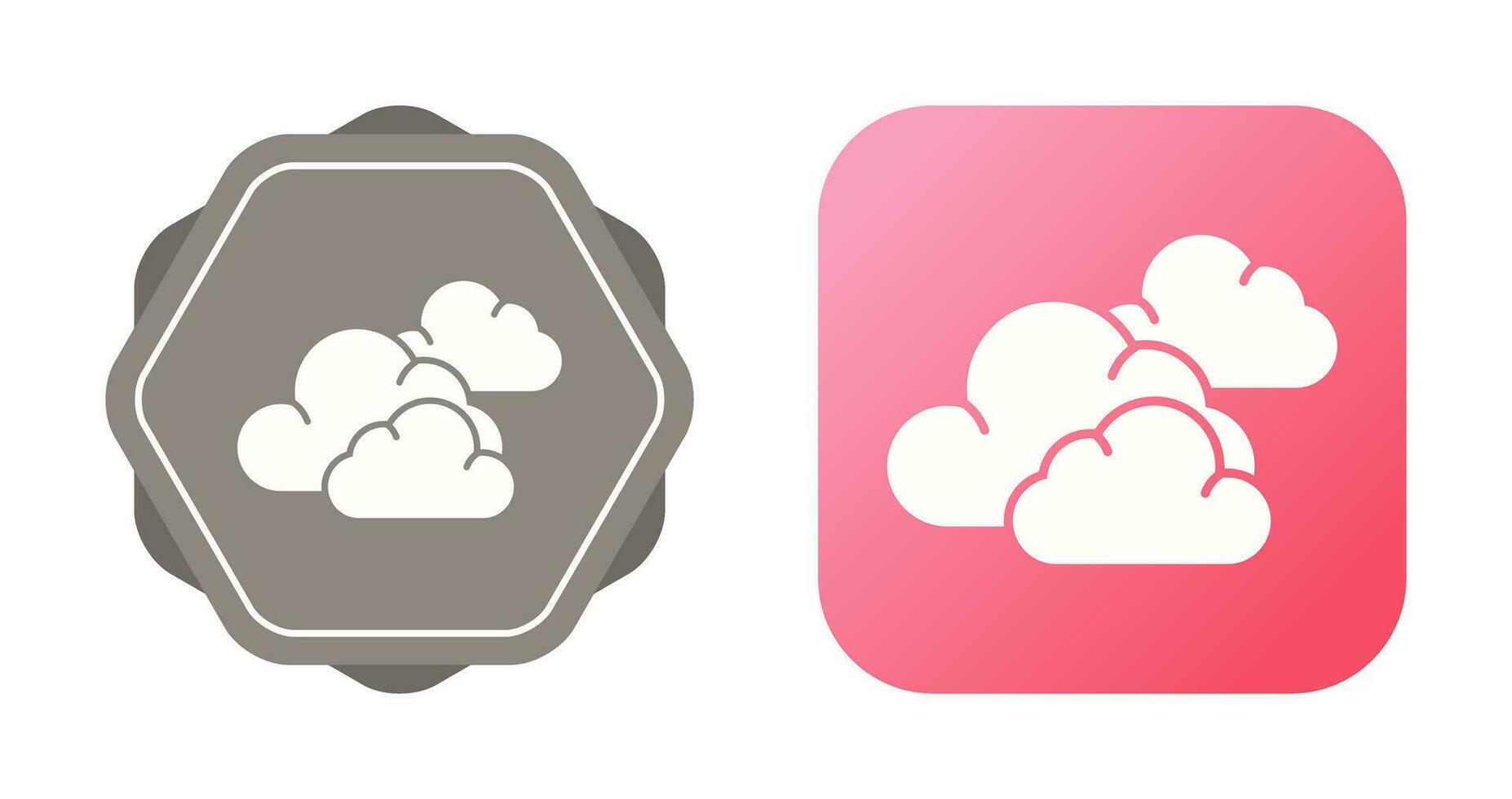 ícone de vetor nublado