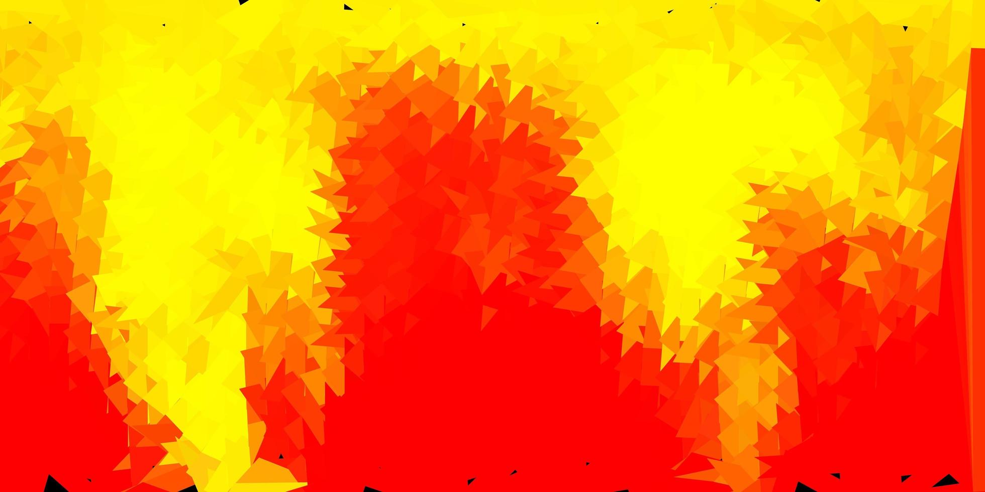 Papel de parede de polígono gradiente de vetor laranja claro