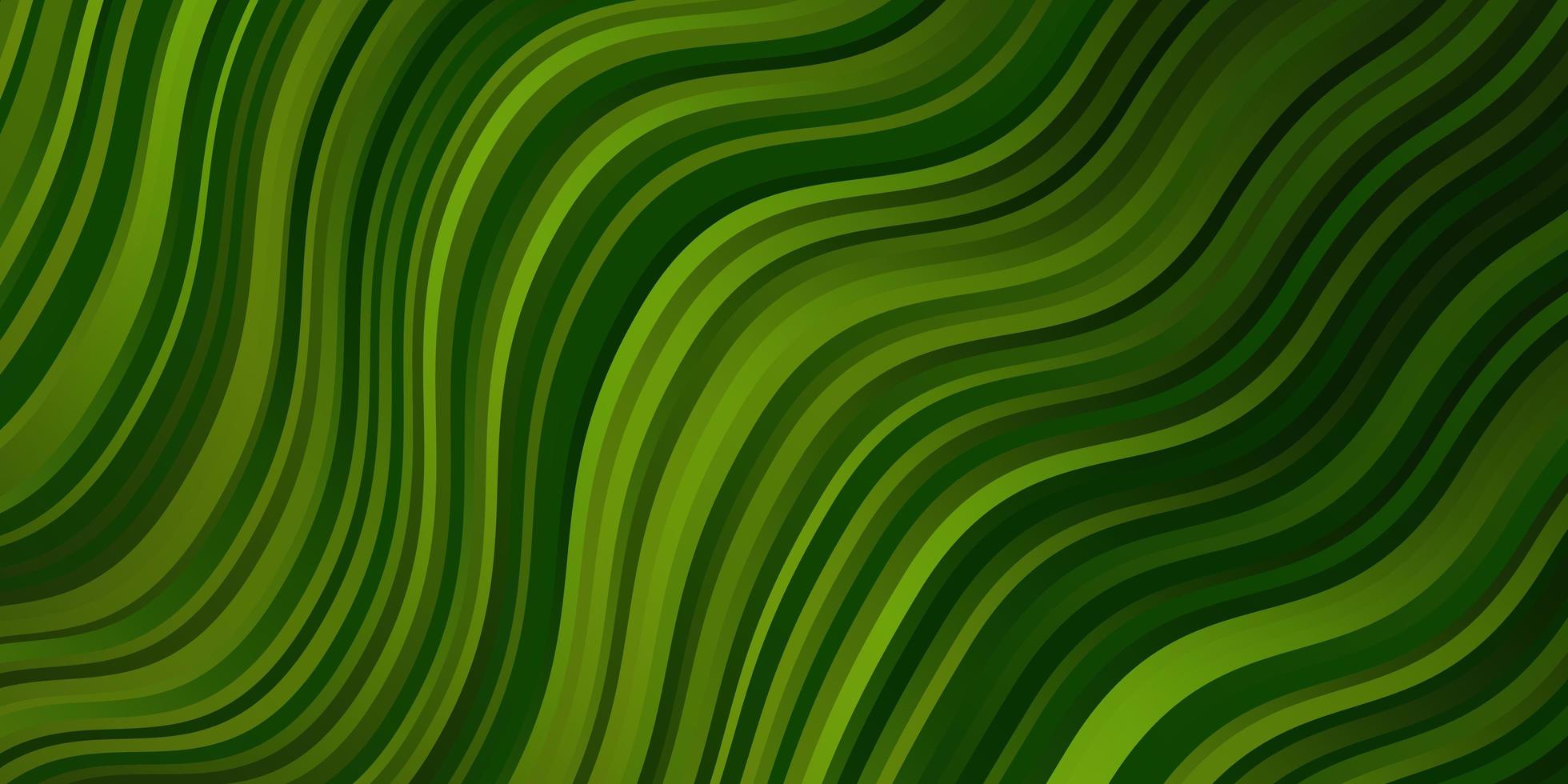 pano de fundo de vetor verde claro com ilustração de gradiente de arco circular em estilo simples com padrão de arcos para anúncios comerciais