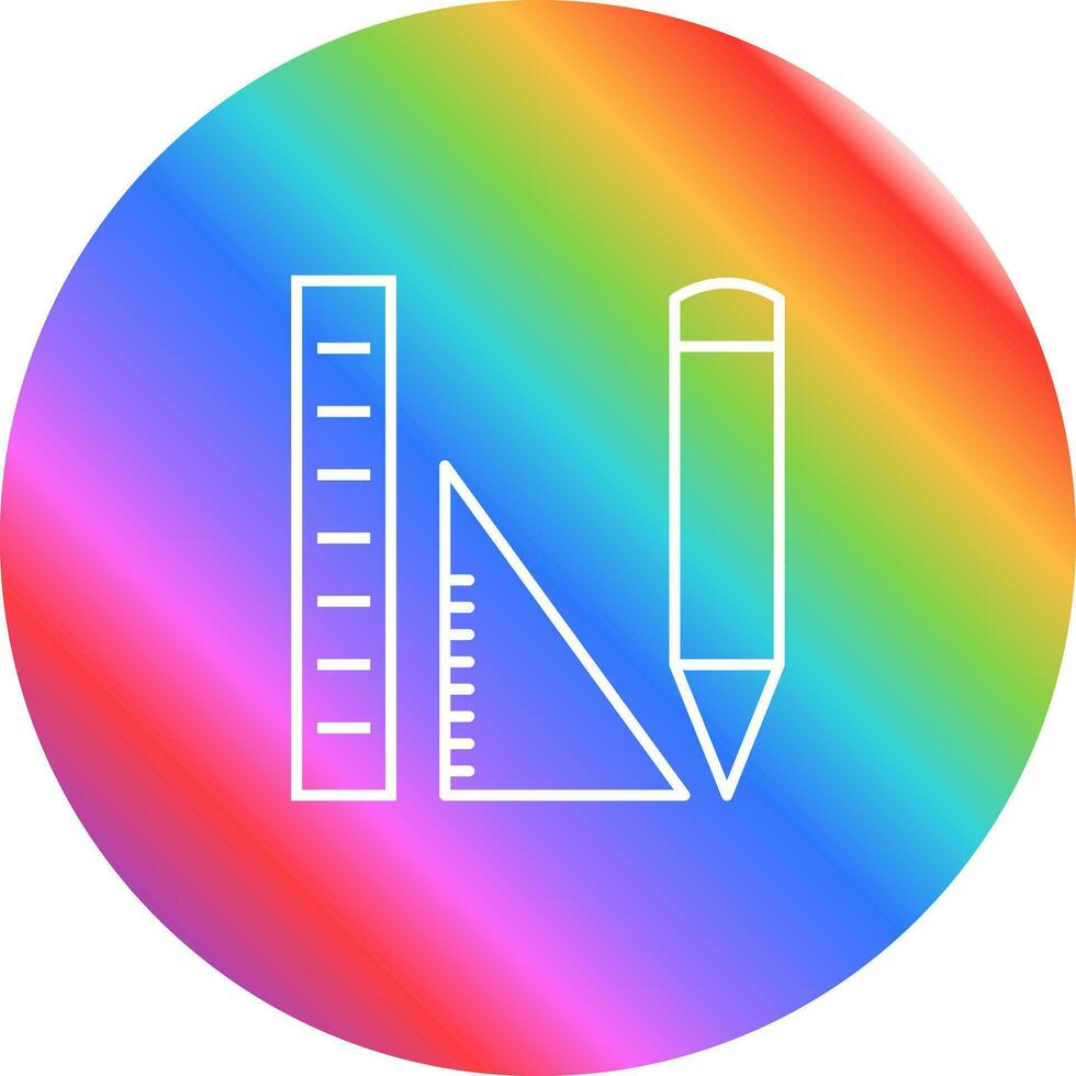 estudando ícone de vetor de geometria