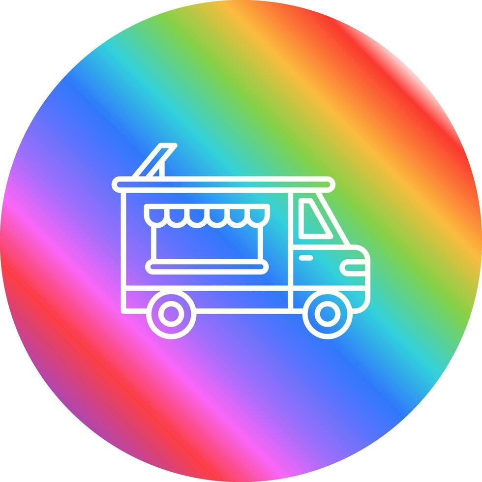 ícone de vetor de caminhão de padaria