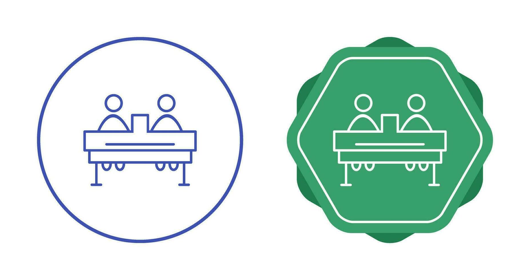 dois alunos estudando ícone vetorial vetor