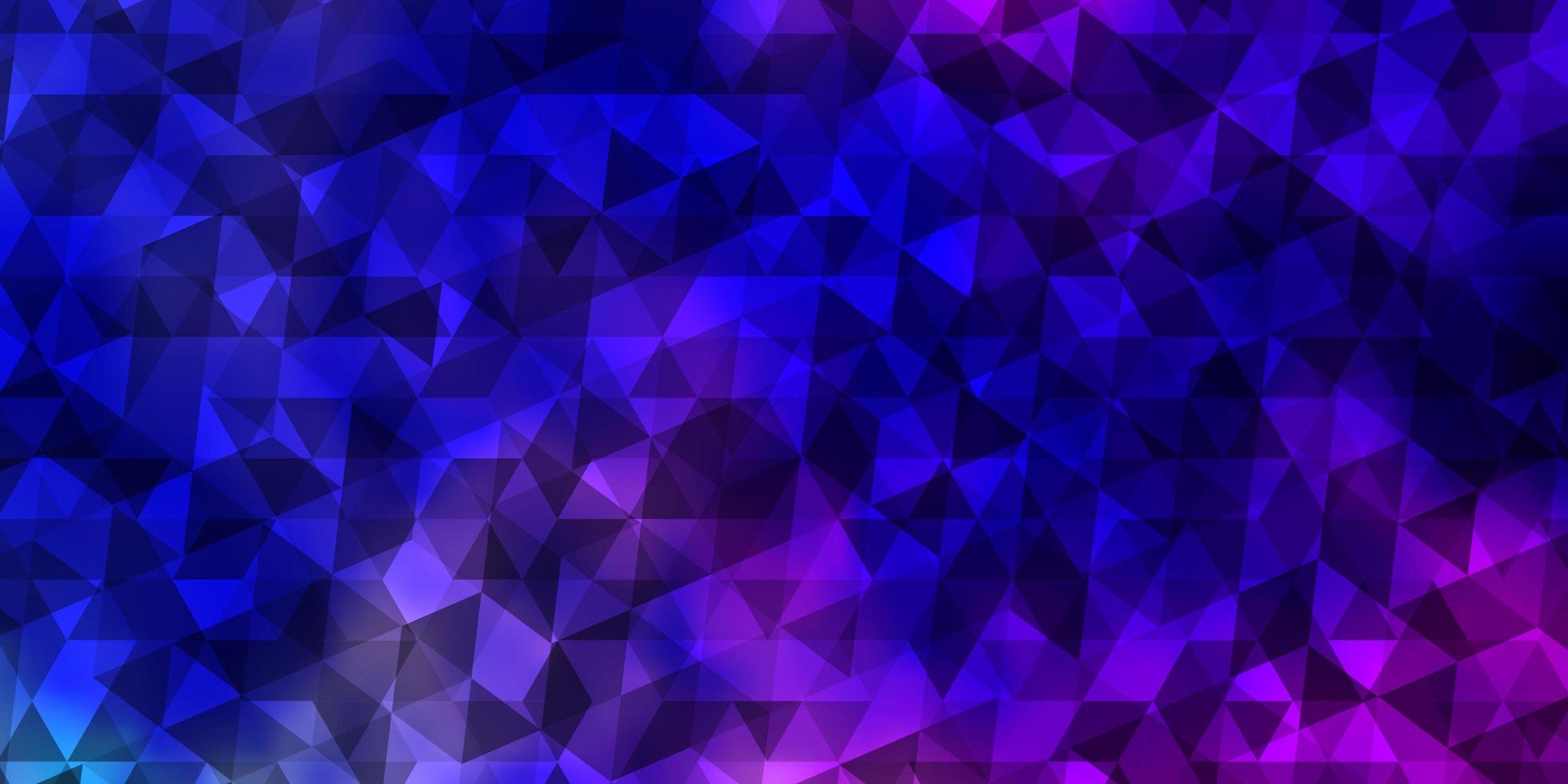 textura vector azul rosa claro com estilo triangular