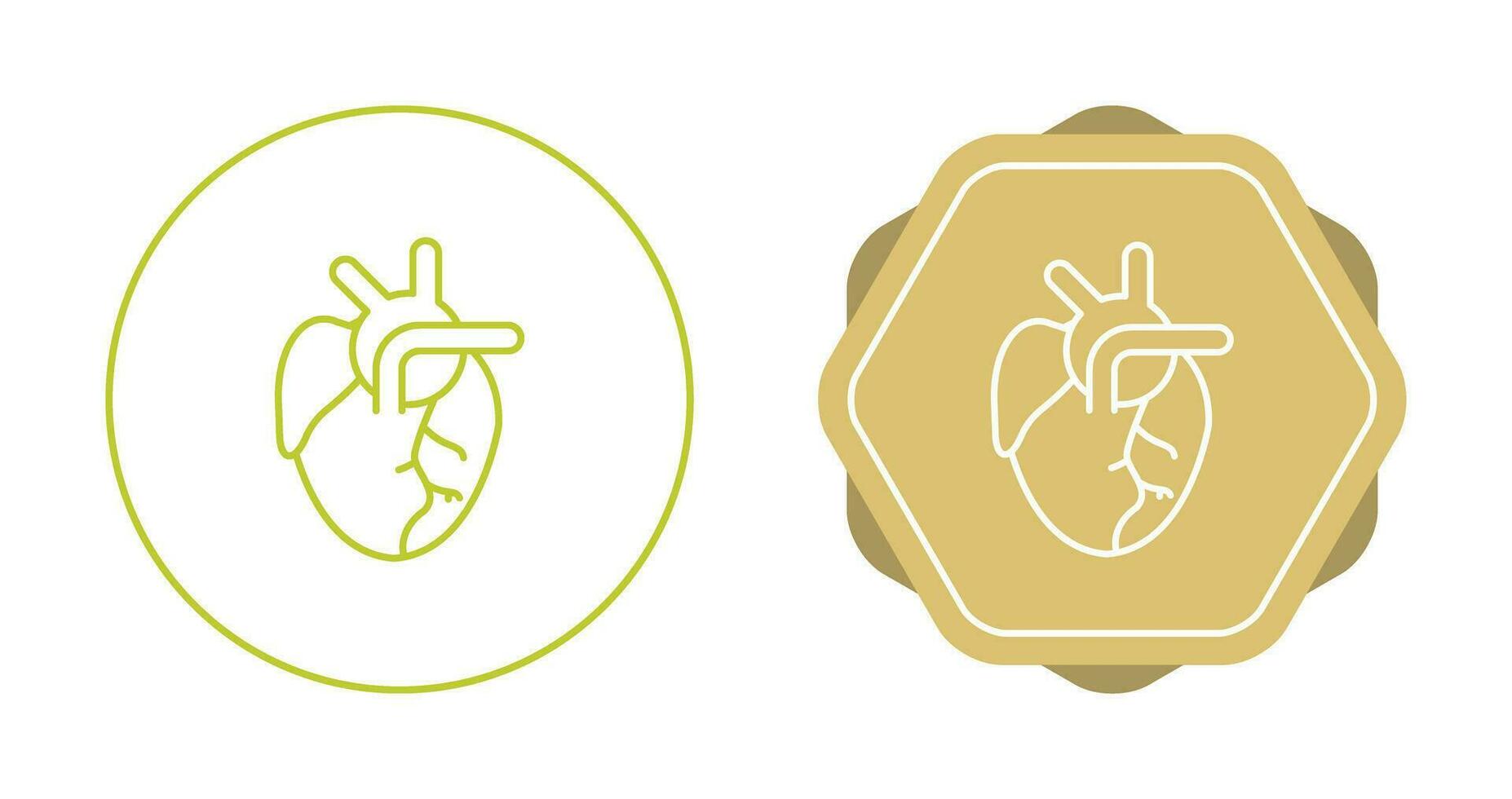 ícone de vetor de coração médico