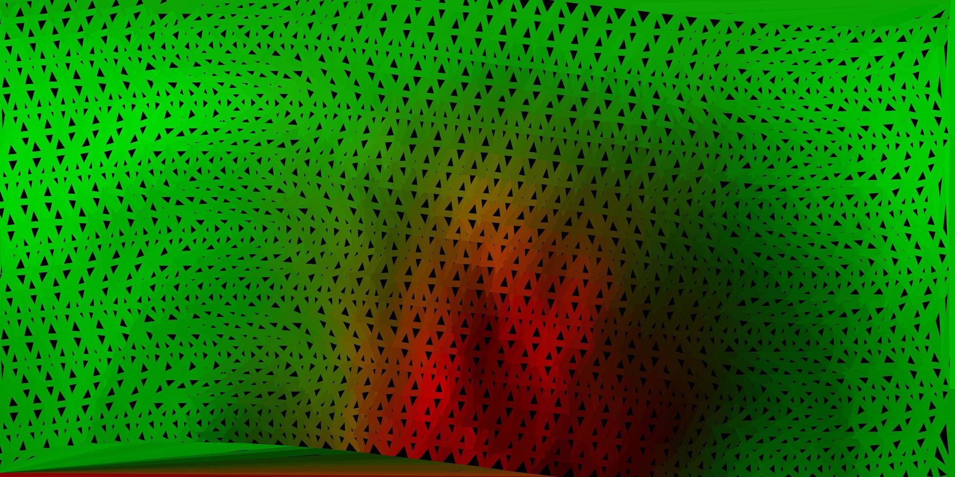 desenho poligonal geométrico vector vermelho verde claro