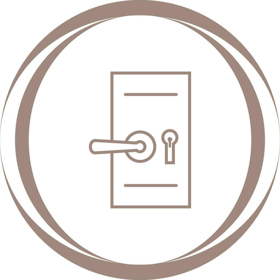 ícone de vetor de trava de segurança de porta
