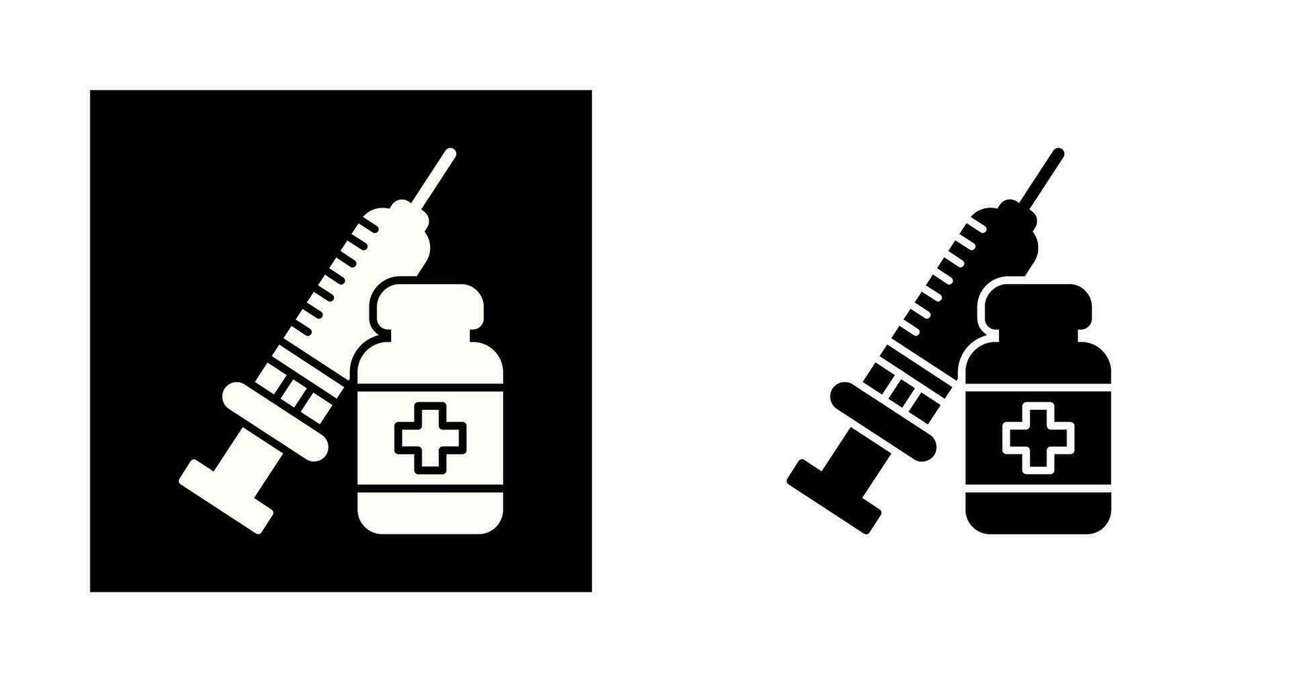 ícone de vetor de vacina