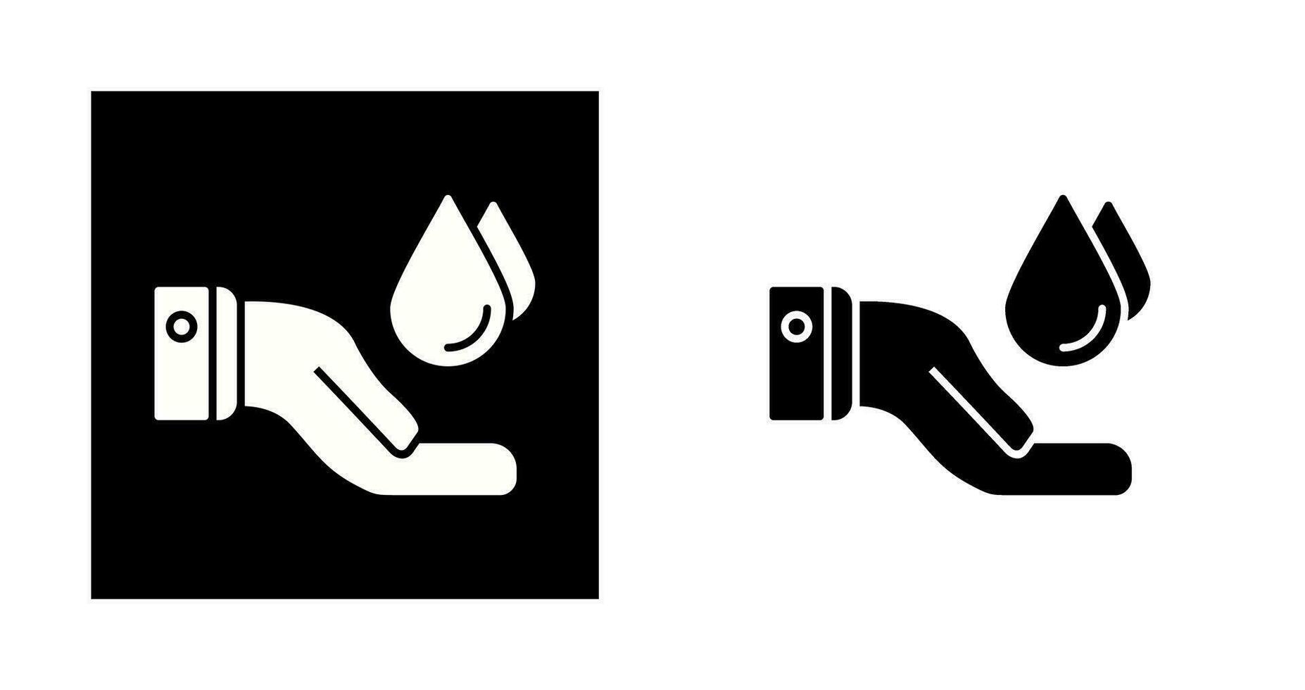 salvar ícone de vetor de água