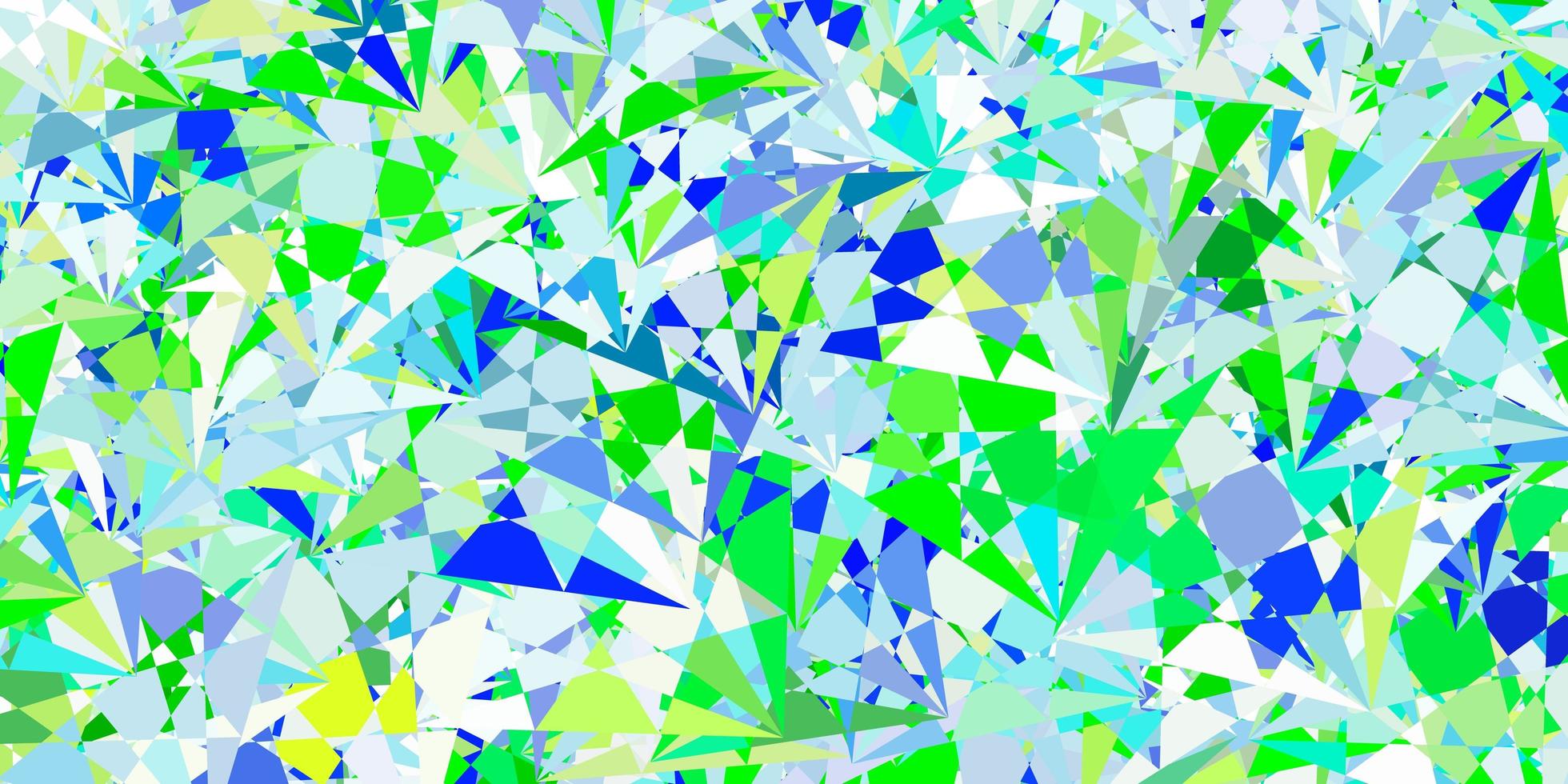 fundo vector azul claro verde com triângulos