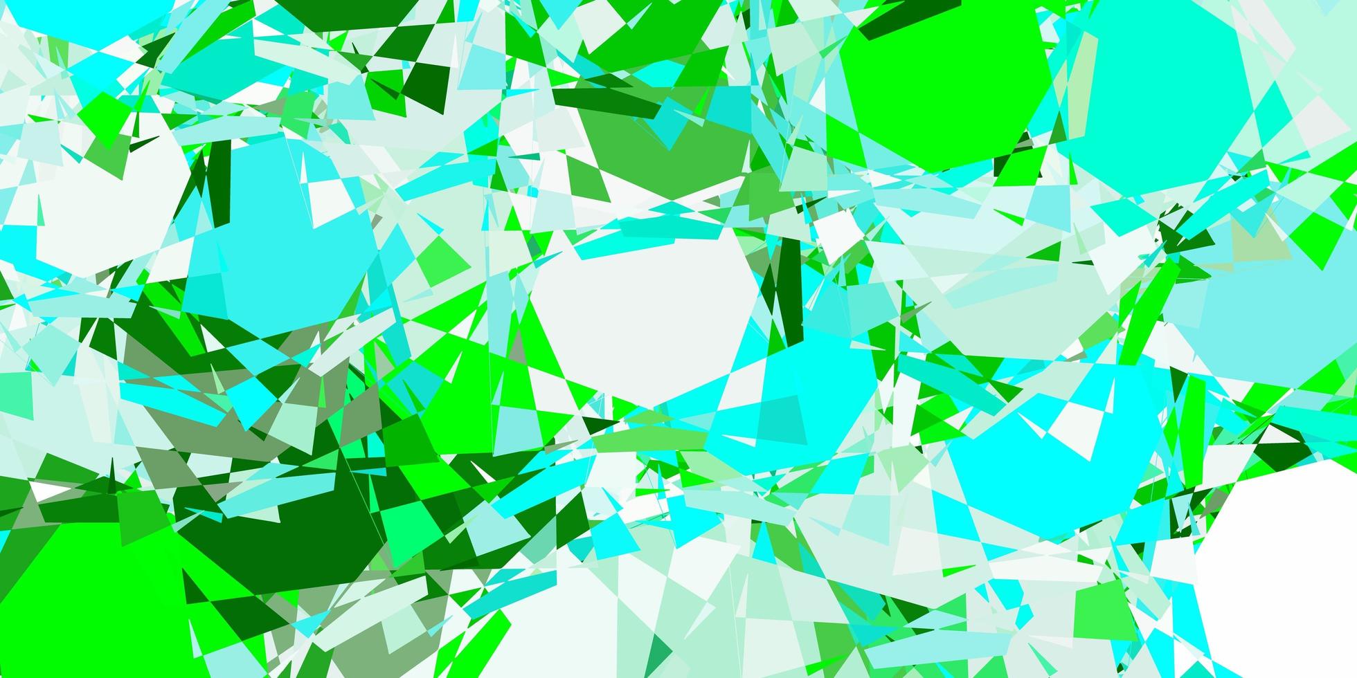 fundo vector azul claro verde com formas poligonais