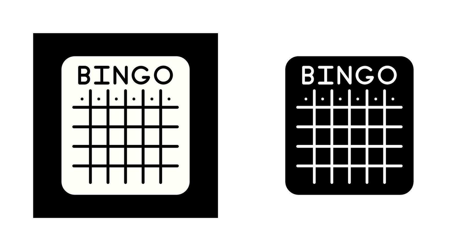 ícone de vetor de bingo