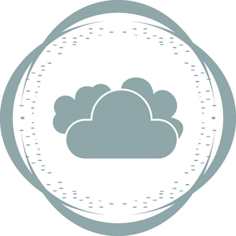 ícone de vetor de tempo nublado