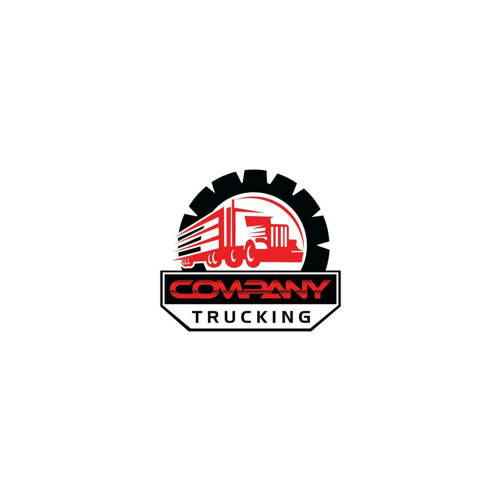 logotipo da empresa de transporte rodoviário. conceito de logotipo emblema distintivo em negrito. conjunto de modelo de logotipo pronto feito vetor isolado