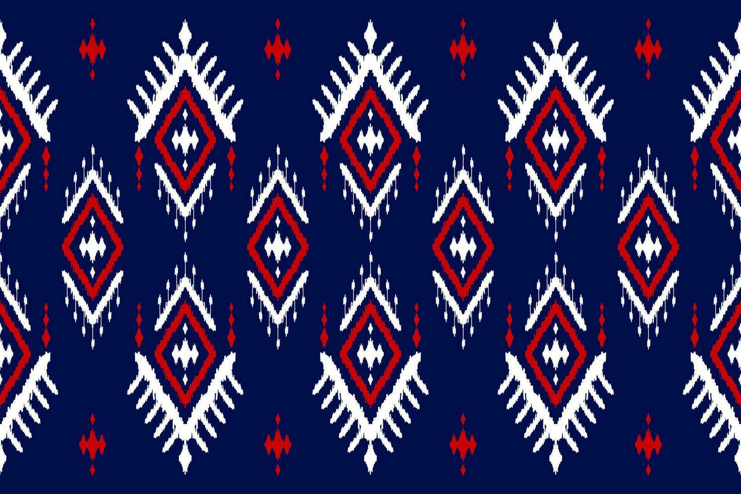 tapete étnico ikat padronizar arte. asteca étnico desatado padronizar dentro tribal. mexicano estilo. vetor