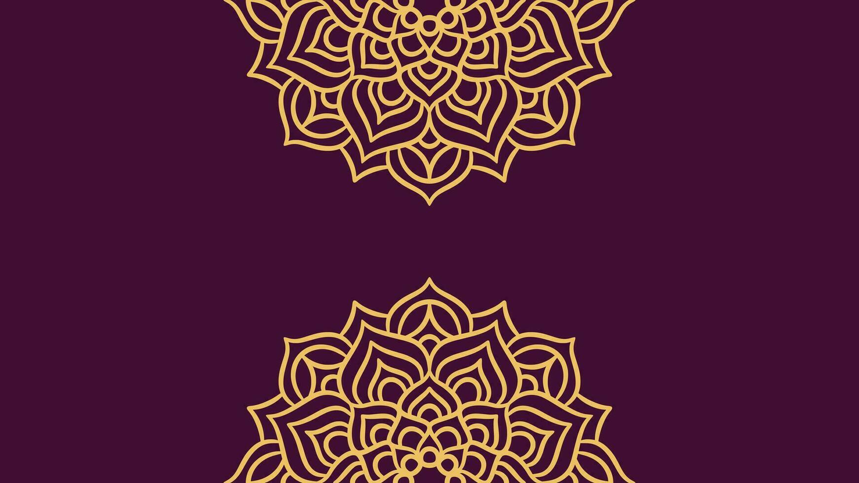 modelo de fundo de ornamento redondo mandala vetor