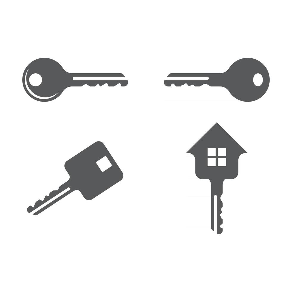 design do logotipo da chave da casa vetor