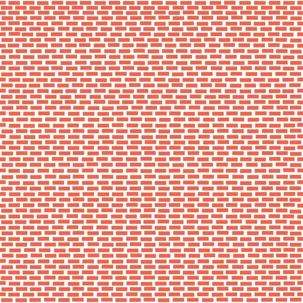 padrão de parede de tijolo vermelho sem costura para segundo plano. fundo da parede de tijolo de grunge vermelho interior. design de estilo plano de ilustração de vetor de parede de tijolo laranja grunge.