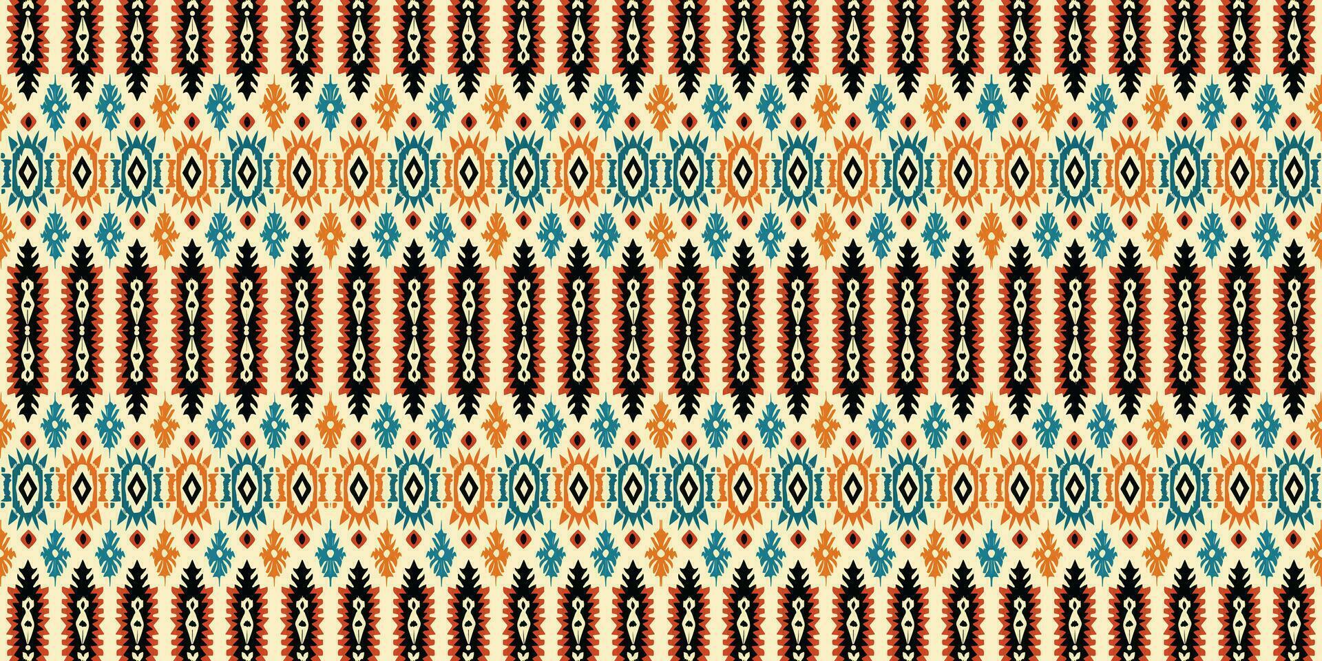 desatado batik padrão, sem costura tribal batik padrão, e desatado colorida padronizar assemelhar-se étnico boho, asteca e ikat estilos.projetados para usar dentro papel de parede,tecido,cortina,tapete,batik bordado vetor