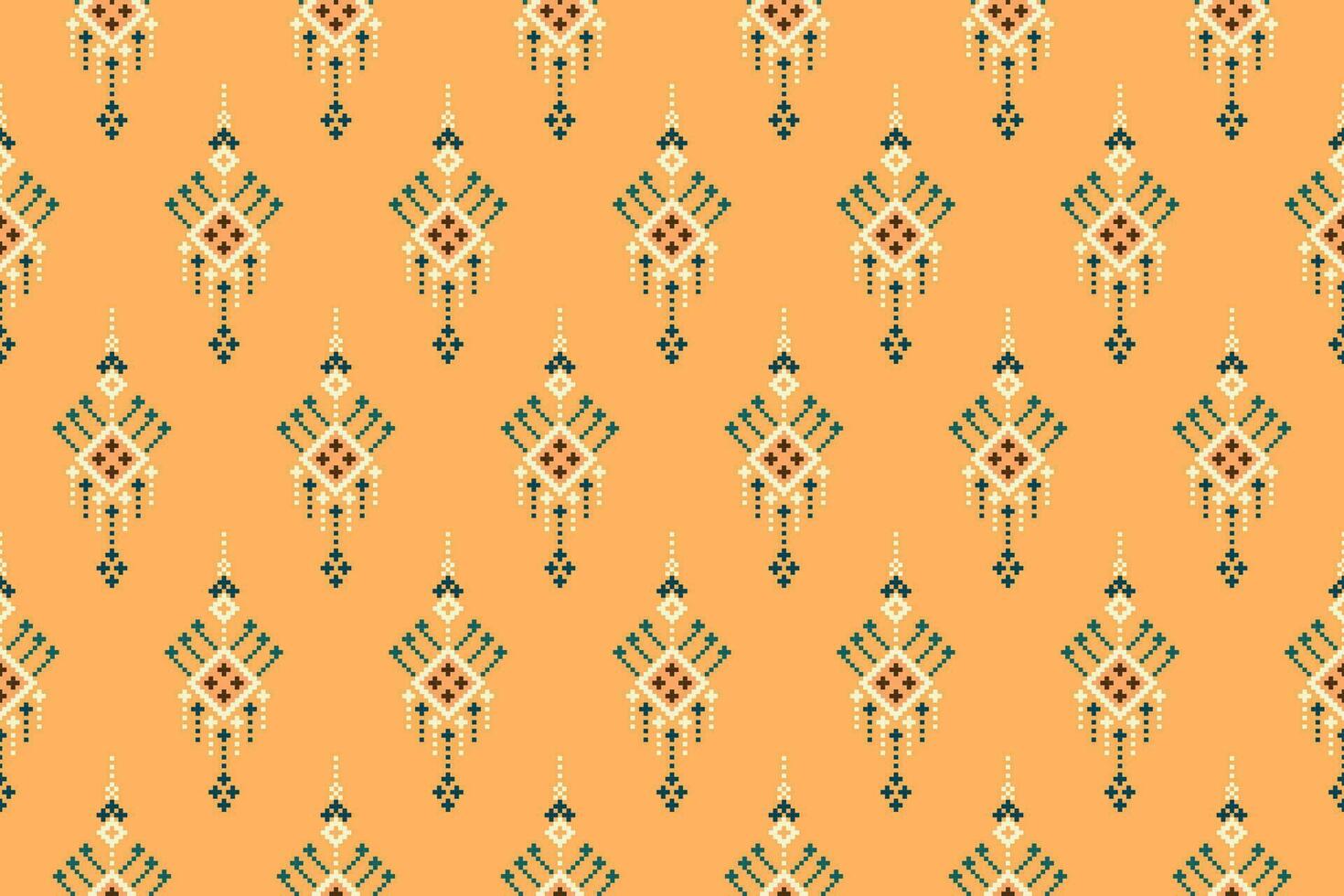 geométrico étnico oriental padronizar tradicional Projeto para roupas, tecido, roupas, fundo, papel de parede, invólucro, batik. malhas, pixel padrão, bordado estilo. vetor