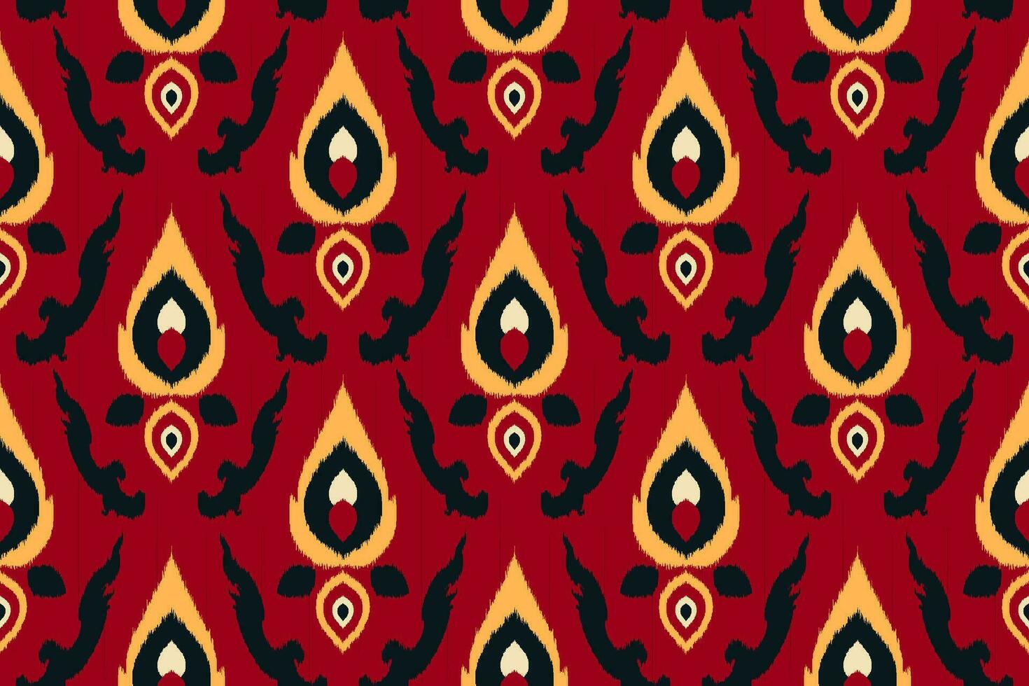 lindo étnico abstrato ikat arte. desatado Kasuri padronizar dentro tribal, popular bordado, geométrico arte enfeite design de impressão para tecido, roupas, tapete, papel de parede, invólucro, cobrir vetor