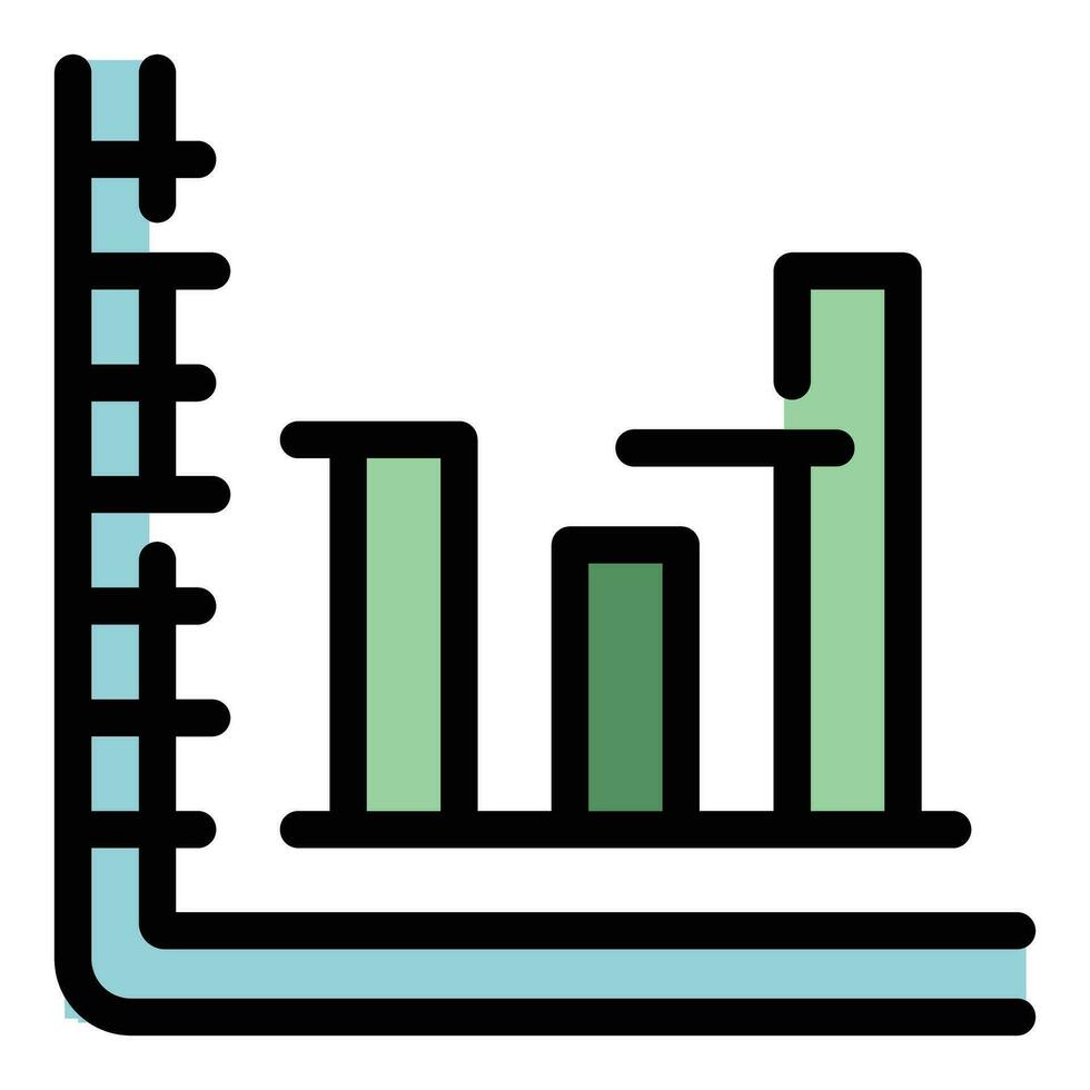 finança gráfico gráfico ícone vetor plano