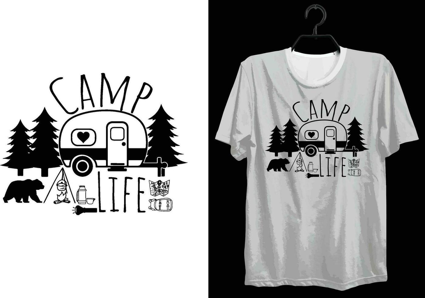 acampamento camiseta Projeto. engraçado presente acampamento camiseta Projeto para acampamento amantes. tipografia, personalizado, vetor camiseta Projeto. mundo todos campista camiseta Projeto para aventura
