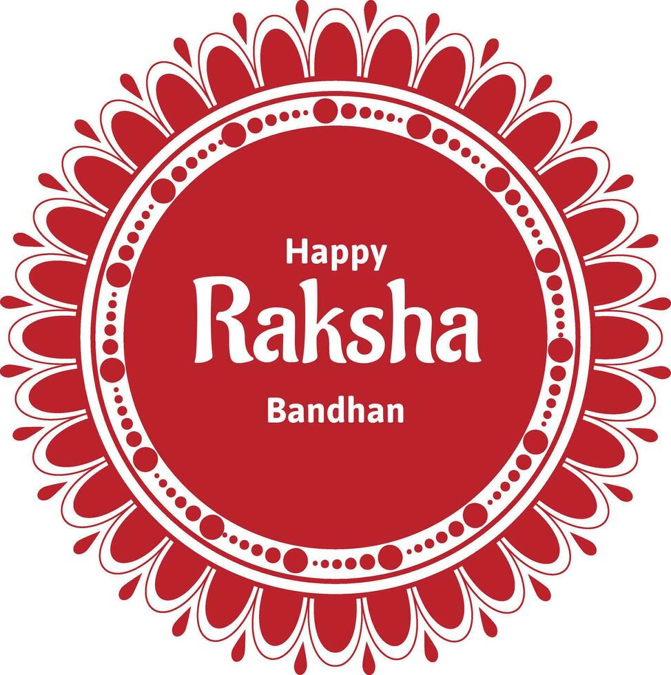 feliz raksha bandhan indiano hindu festival celebração vetor Projeto