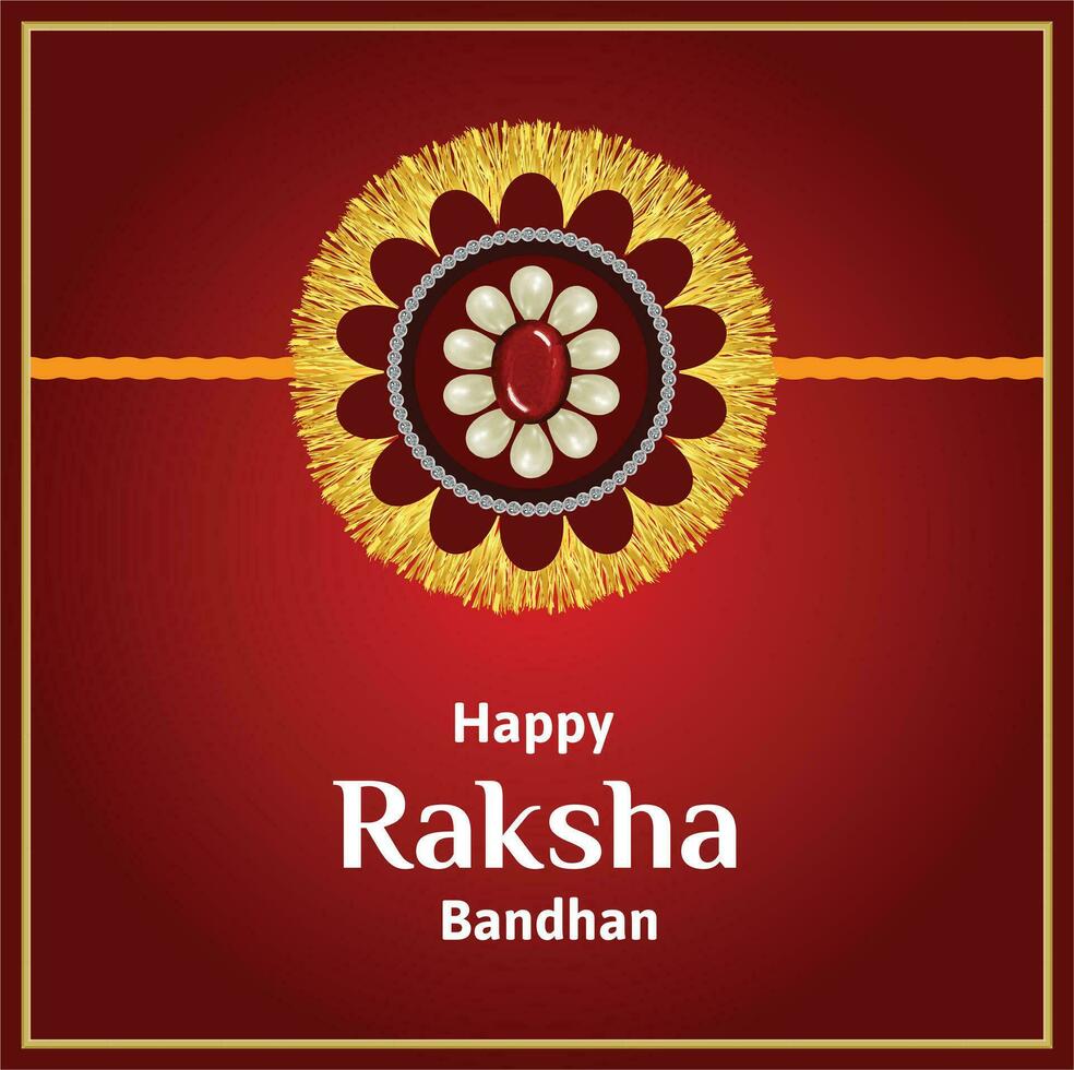 feliz raksha bandhan indiano hindu festival celebração vetor Projeto