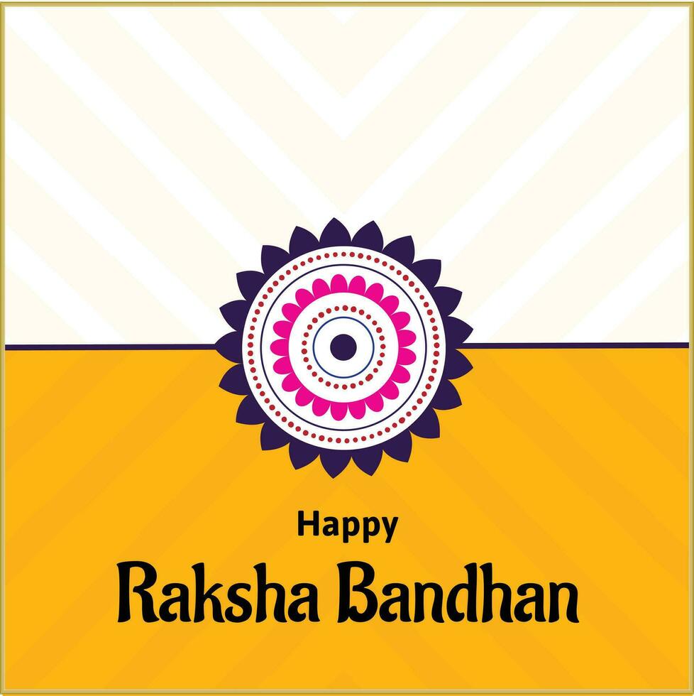 feliz raksha bandhan indiano hindu festival celebração vetor Projeto